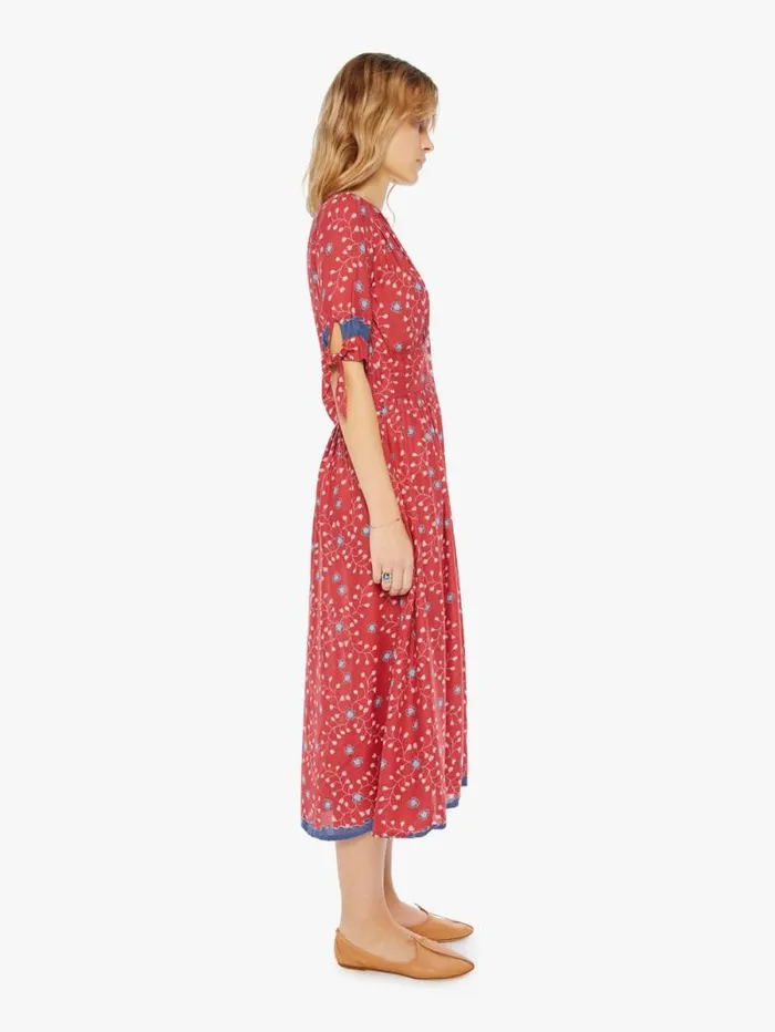 Women Skirts and Dresses Mother Denim Layla Dress Pinwheel Barn Red
