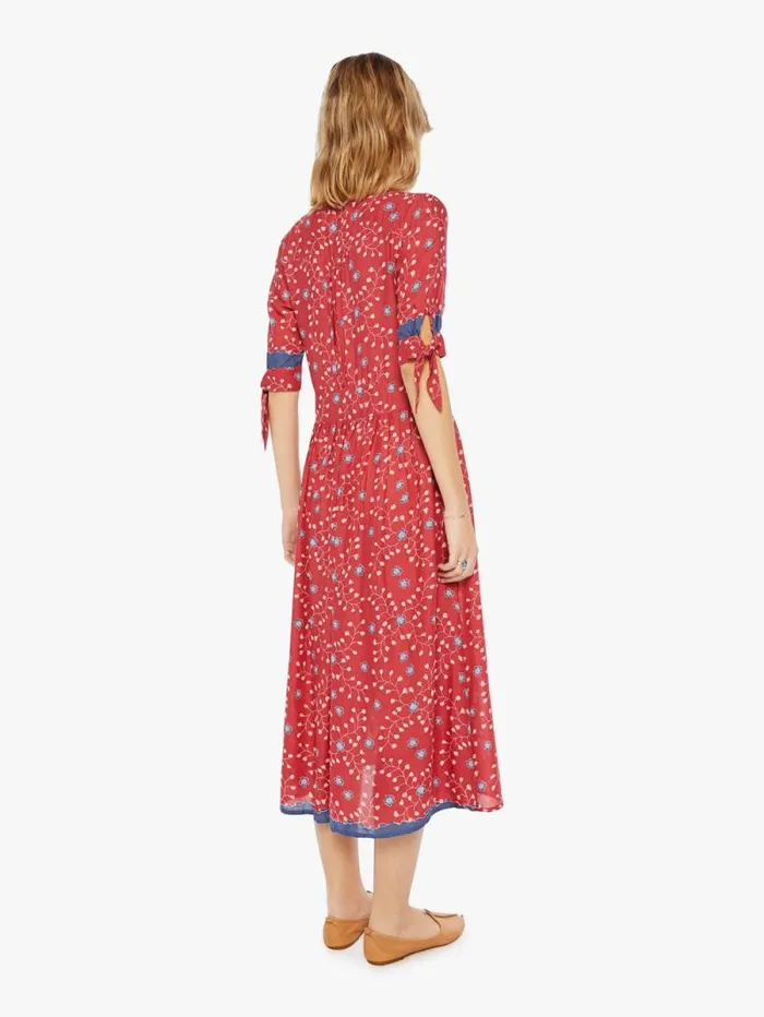 Women Skirts and Dresses Mother Denim Layla Dress Pinwheel Barn Red