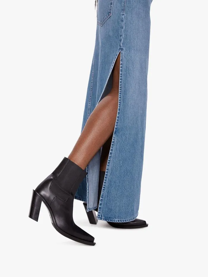 Women Skirts and Dresses Mother Denim SNACKS The Fun Dip Slice Maxi Skirt Blue