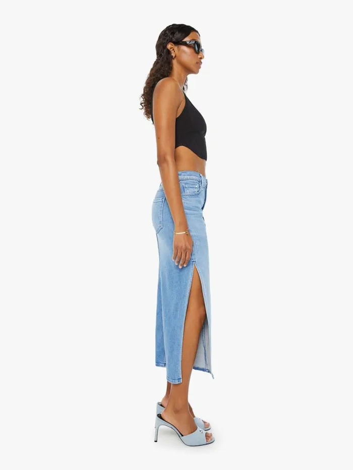 Women Skirts and Dresses Mother Denim The Split Second Blue