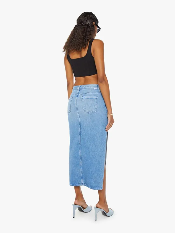 Women Skirts and Dresses Mother Denim The Split Second Blue