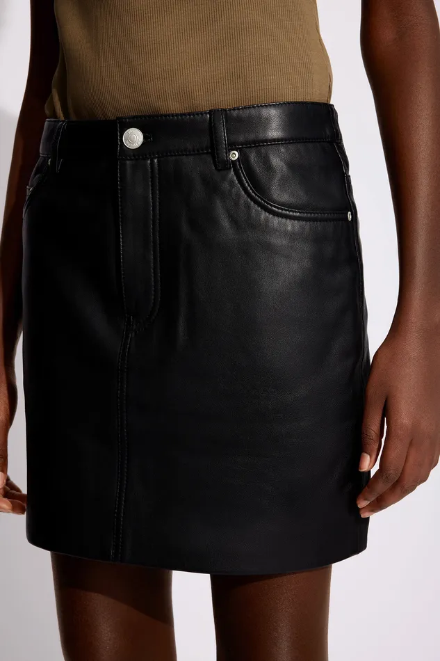 Women Skirts and Shorts Wonhundred Liana leather 8211 Black