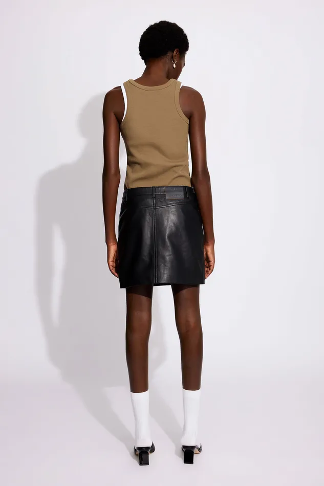 Women Skirts and Shorts Wonhundred Liana leather 8211 Black