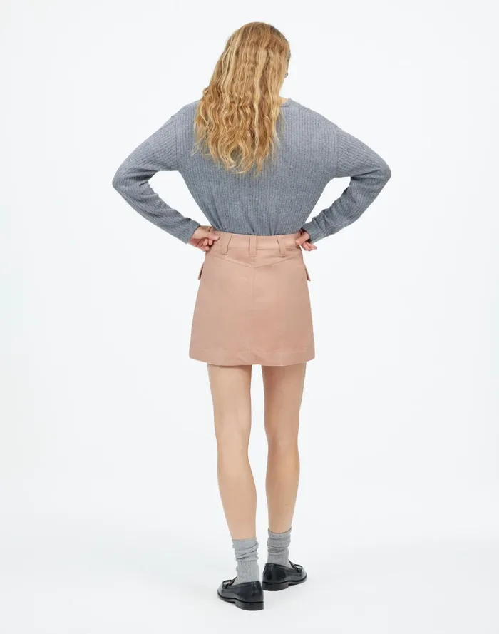 Women Skirts Madewell Utility Mini Skirt In Moleskin Pale Blush