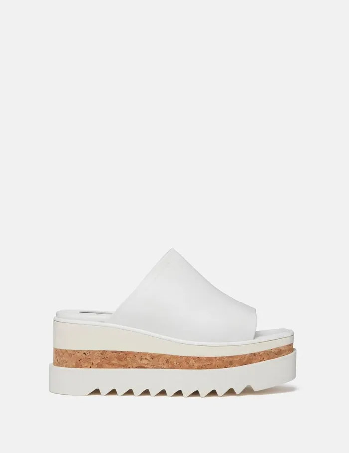 Women SneakElyse Platform Sandals Pure White Stella McCartney Wedges