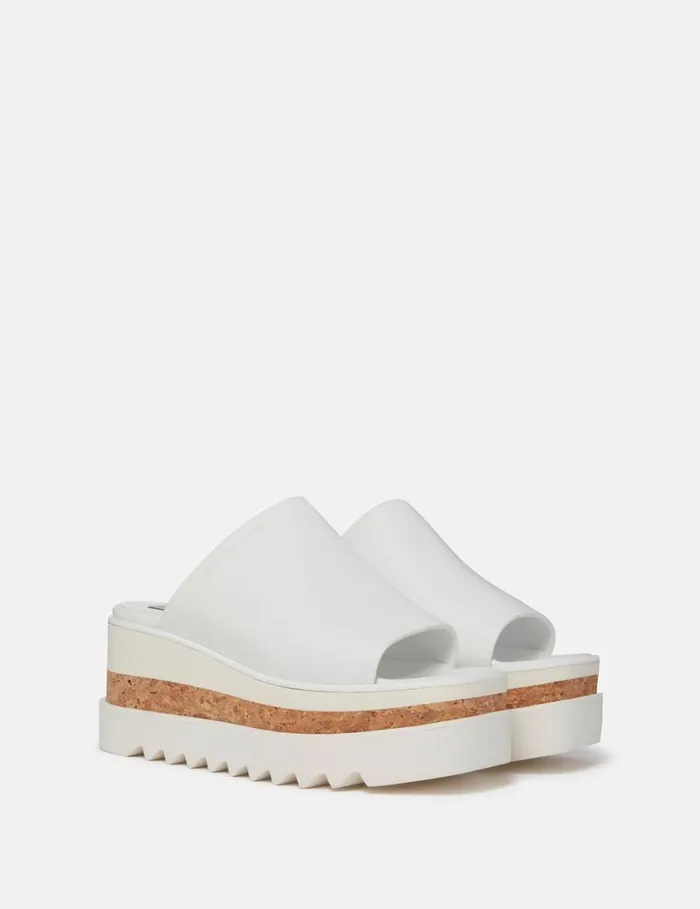 Women SneakElyse Platform Sandals Pure White Stella McCartney Wedges