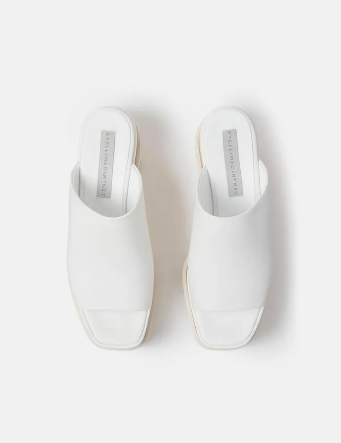 Women SneakElyse Platform Sandals Pure White Stella McCartney Wedges
