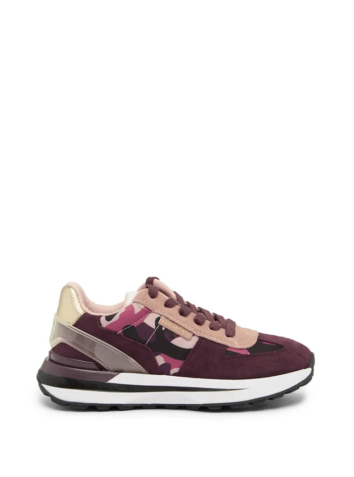 Women Sneakers GUESS Merlot Multi Jazet Low Top Sneakers Women Sneakers GUESS Merlot Multi Jazet Low Top Sneakers
