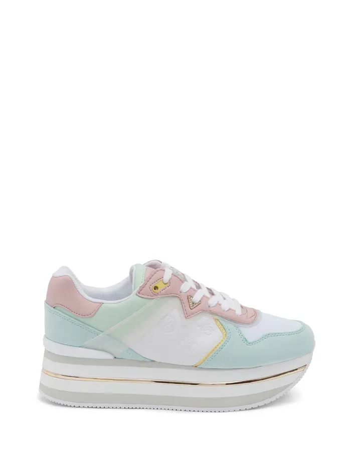 Women Sneakers GUESS White Multi Harinna Low Top Sneakers Women Sneakers GUESS White Multi Harinna Low Top Sneakers