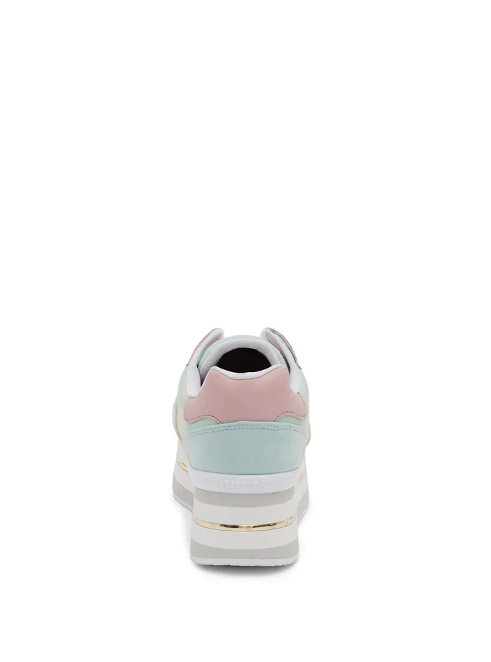 Women Sneakers GUESS White Multi Harinna Low Top Sneakers Women Sneakers GUESS White Multi Harinna Low Top Sneakers