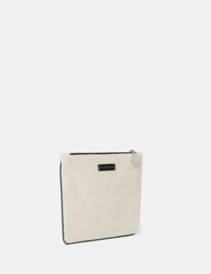 Women SOS Embroidered Zip Cardholder Ivorygreen Stella McCartney Card Cases Women SOS Embroidered Zip Cardholder Ivorygreen Stella McCartney Card Cases