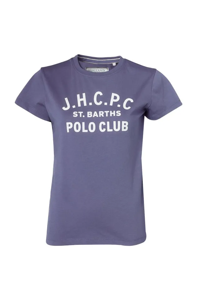 Women St Barths Polo Club Tee Yale Blue Holland Cooper Tees Women St Barths Polo Club Tee Yale Blue Holland Cooper Tees