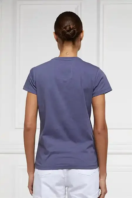 Women St Barths Polo Club Tee Yale Blue Holland Cooper Tees Women St Barths Polo Club Tee Yale Blue Holland Cooper Tees