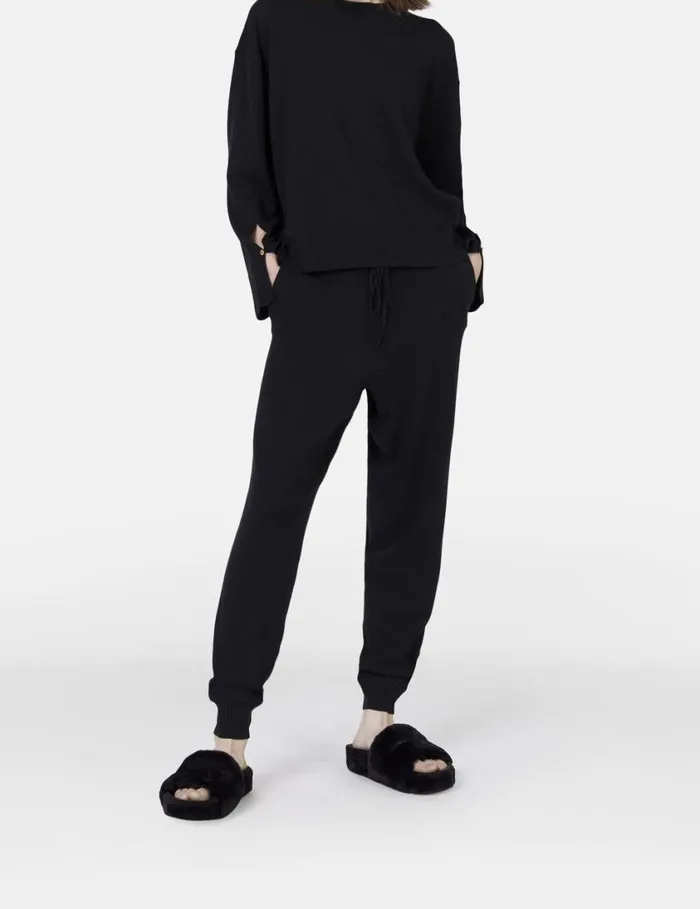 Women Stella Iconics Split Cuff Jumper Black Stella McCartney Knitwear Women Stella Iconics Split Cuff Jumper Black Stella McCartney Knitwear