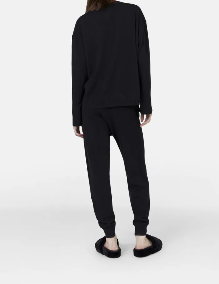 Women Stella Iconics Split Cuff Jumper Black Stella McCartney Knitwear Women Stella Iconics Split Cuff Jumper Black Stella McCartney Knitwear