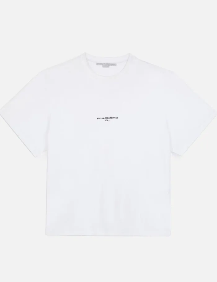 Women Stella McCartney 2001 Tshirt Pure White Stella McCartney Sweatshirts And TShirts