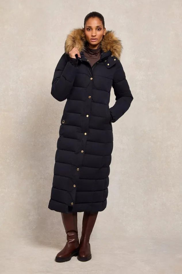 Women Stoneleigh Longline Coat Ink Navy Holland Cooper Coats