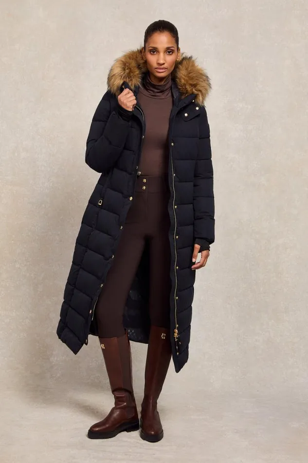Women Stoneleigh Longline Coat Ink Navy Holland Cooper Coats Women Stoneleigh Longline Coat Ink Navy Holland Cooper Coats