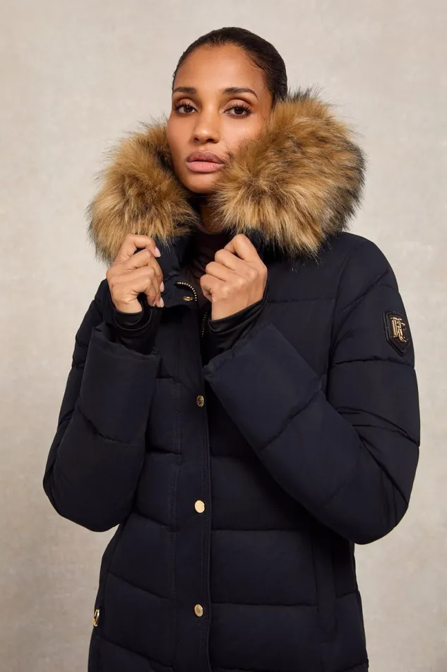 Women Stoneleigh Longline Coat Ink Navy Holland Cooper Coats Women Stoneleigh Longline Coat Ink Navy Holland Cooper Coats