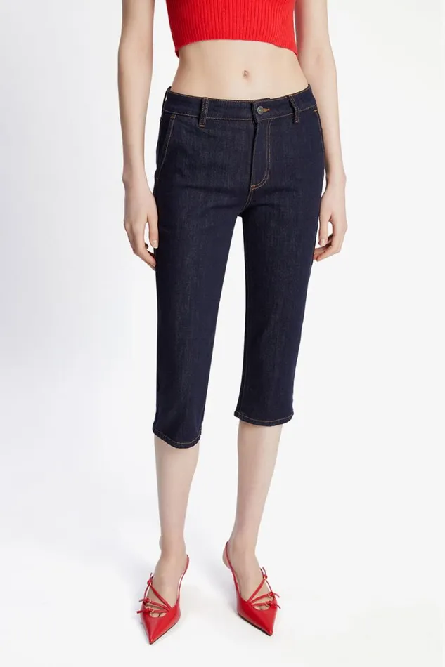 Women Straight Jean Bardot Bruna Pedal Pusher Jean In Dark Dark Women Straight Jean Bardot Bruna Pedal Pusher Jean In Dark Dark