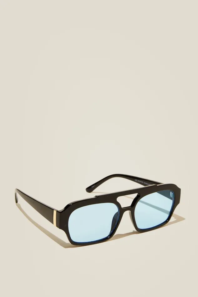 Women Sunglasses Cotton On Lex Aviator Sunglasses Blackblue