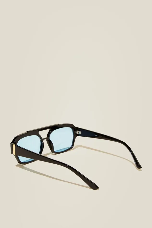 Women Sunglasses Cotton On Lex Aviator Sunglasses Blackblue