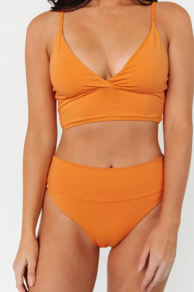 Women Sunny High Waisted Bikini Bottom Dusty Melon Baltic Born Bikini