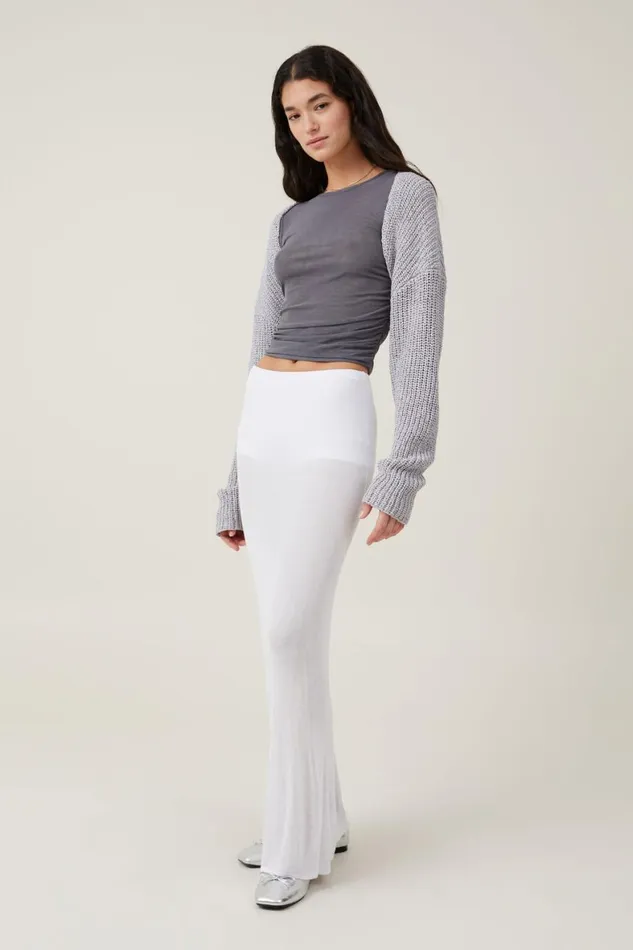 Women Sweaters and Cardigans Cotton On Texture Shrug Grey Shadow Marle