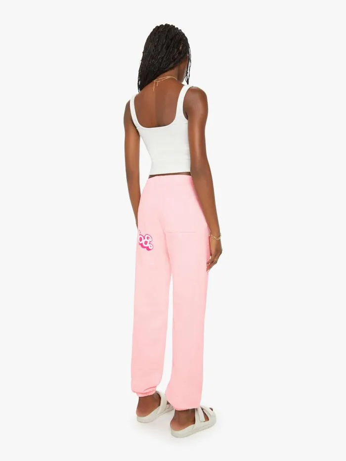 Women Sweatpants Mother Denim Botox Sweatpant Pink