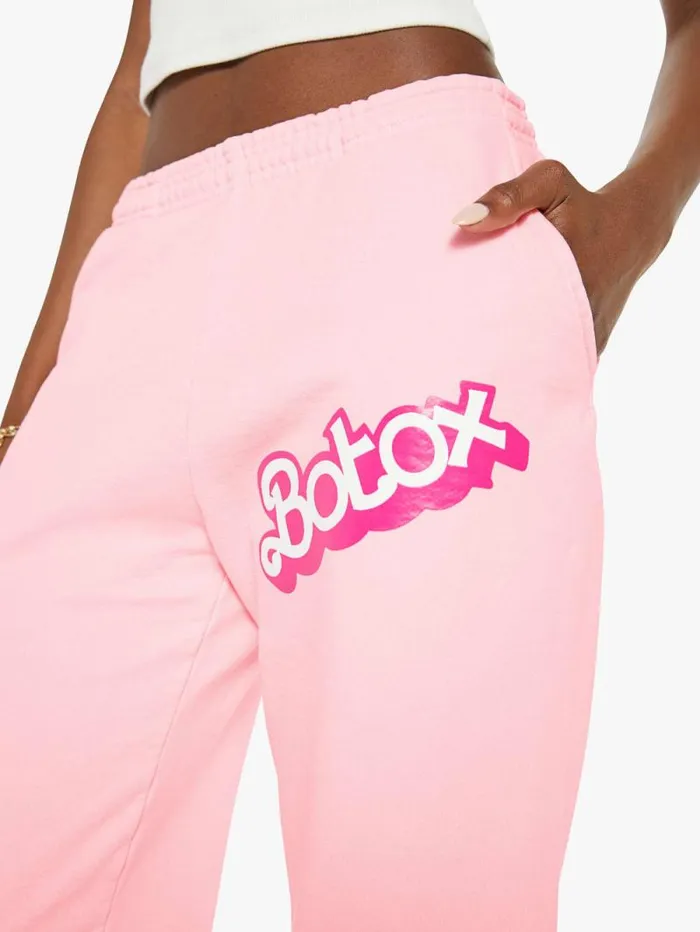 Women Sweatpants Mother Denim Botox Sweatpant Pink