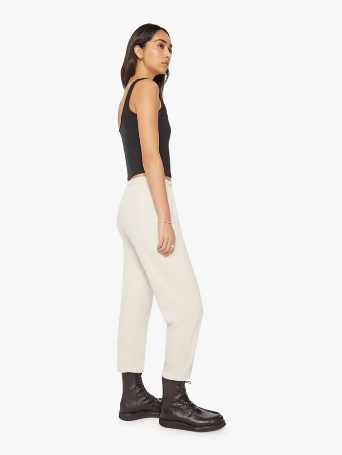 Women Sweatpants Mother Denim Heart Sweatpant Natural