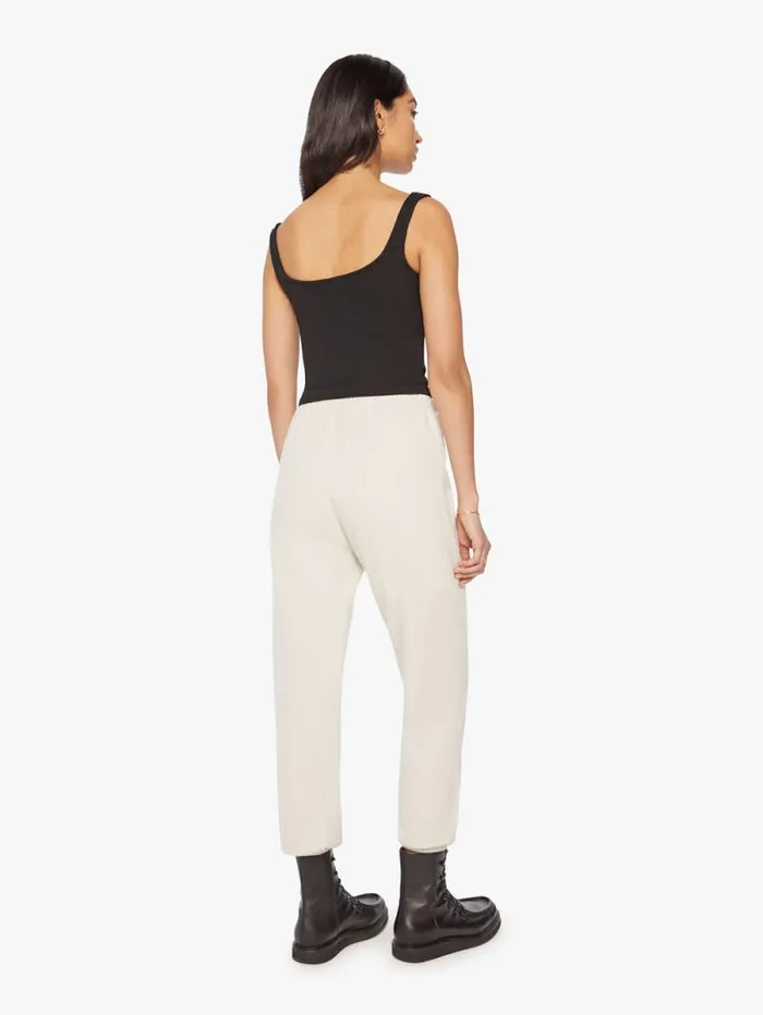 Women Sweatpants Mother Denim Heart Sweatpant Natural