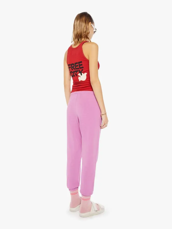 Women Sweatpants Mother Denim Large Sweatpant Pinklips Cherry