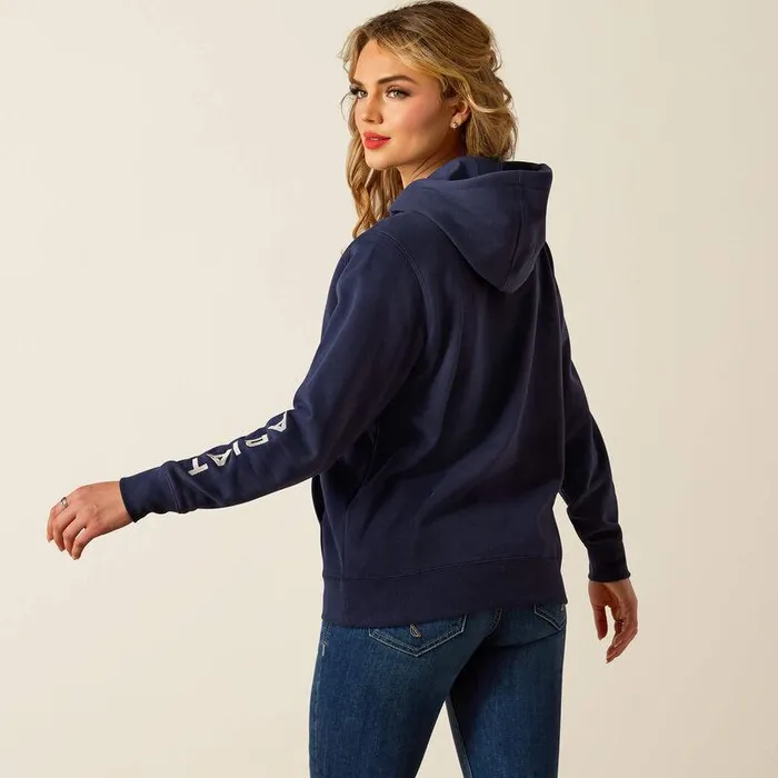 Women Sweatshirts and Hoodies Ariat Ariat Logo 20 Hoodie Black Iris