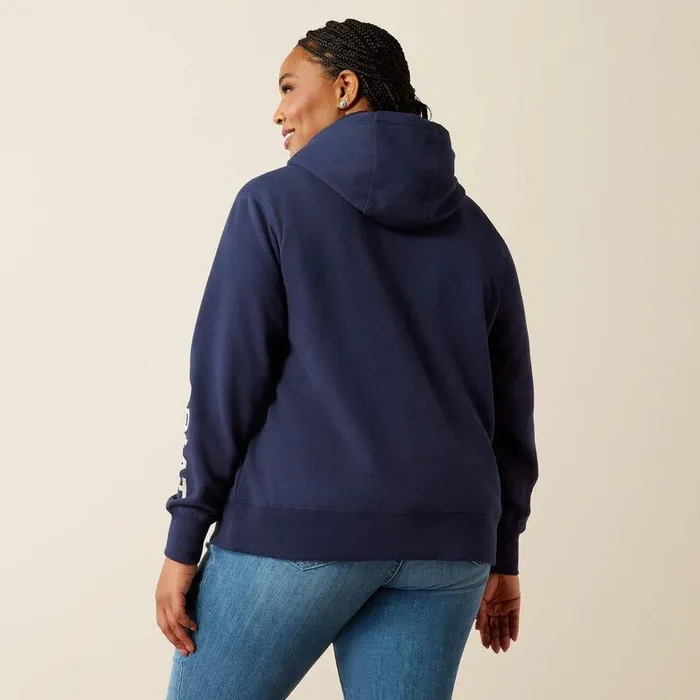 Women Sweatshirts and Hoodies Ariat Ariat Logo 20 Hoodie Black Iris