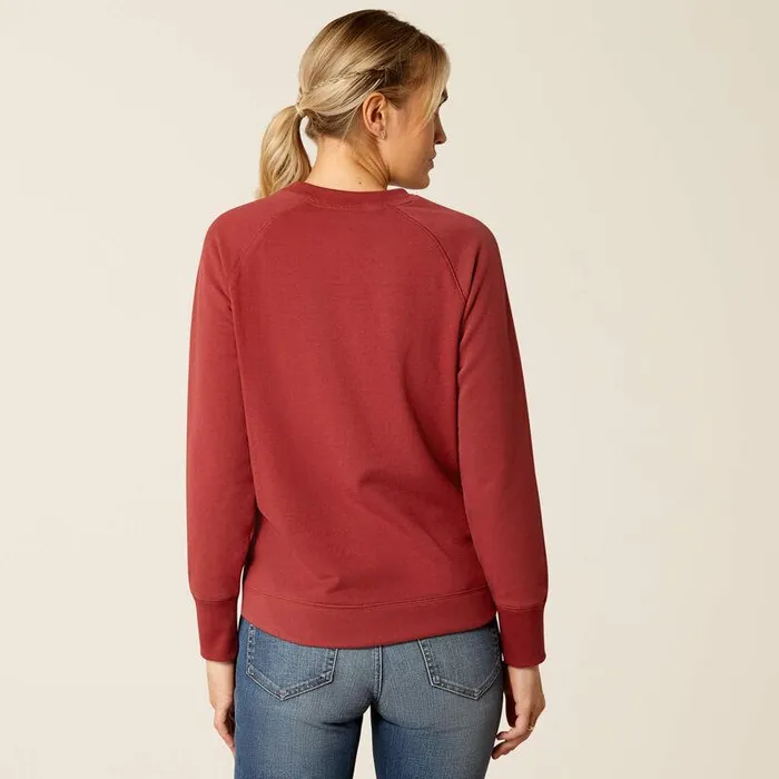 Women Sweatshirts and Hoodies Ariat Benicia Sweatshirt Burnt Russet Women Sweatshirts and Hoodies Ariat Benicia Sweatshirt Burnt Russet