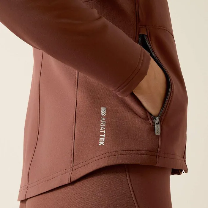 Women Sweatshirts and Hoodies Ariat Boreas Full Zip Sweatshirt Marron