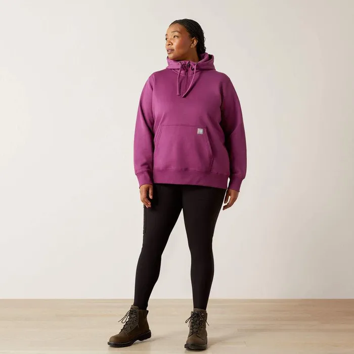 Women Sweatshirts and Hoodies Ariat Rebar Skill Set 12 Zip Hoodie Grape Kiss Women Sweatshirts and Hoodies Ariat Rebar Skill Set 12 Zip Hoodie Grape Kiss