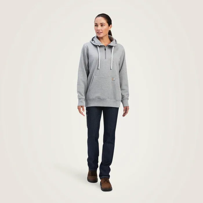 Women Sweatshirts and Hoodies Ariat Rebar Skill Set 12 Zip Hoodie Heather Grey Women Sweatshirts and Hoodies Ariat Rebar Skill Set 12 Zip Hoodie Heather Grey