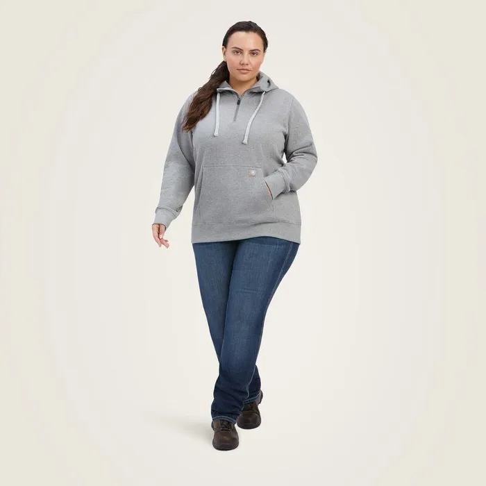 Women Sweatshirts and Hoodies Ariat Rebar Skill Set 12 Zip Hoodie Heather Grey Women Sweatshirts and Hoodies Ariat Rebar Skill Set 12 Zip Hoodie Heather Grey