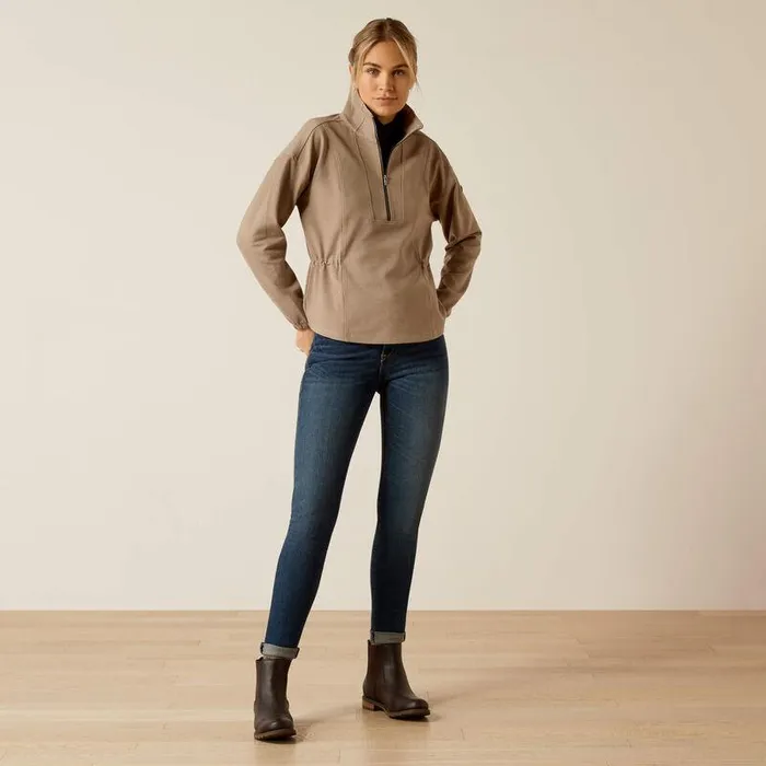 Women Sweatshirts and Hoodies Ariat Ryeland 12 Zip Sweatshirt Brindle Women Sweatshirts and Hoodies Ariat Ryeland 12 Zip Sweatshirt Brindle