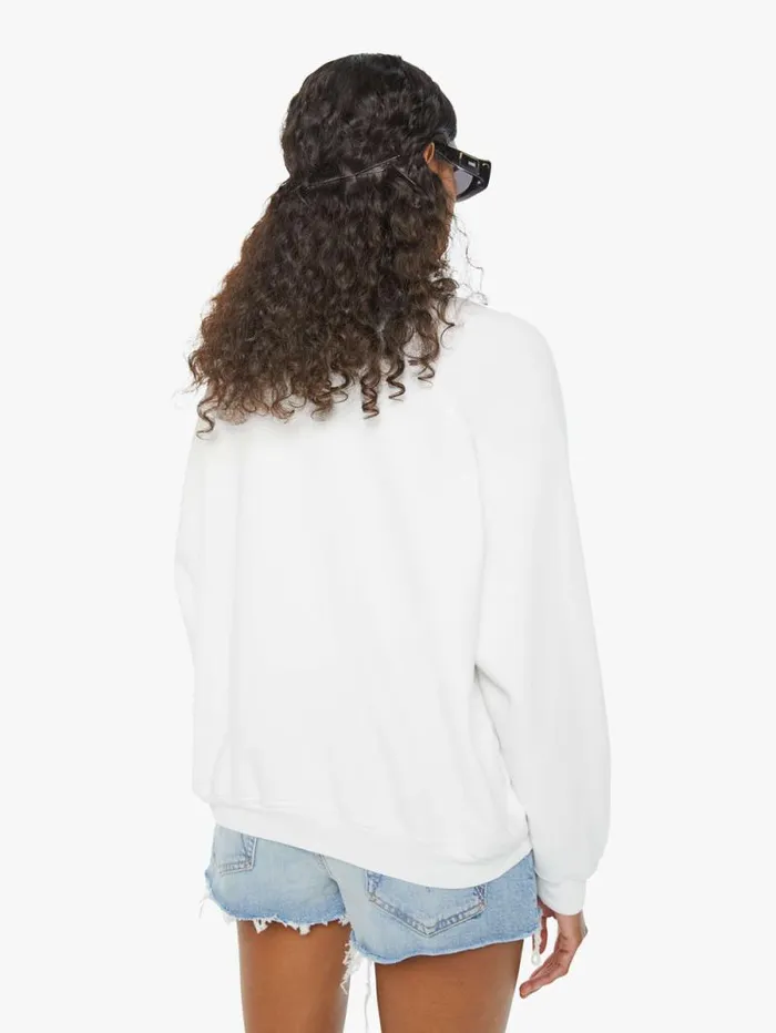 Women Sweatshirts Mother Denim The Biggie Concert White