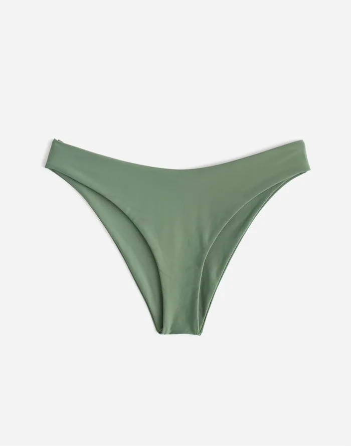 Women Swim Madewell Lexaswim Koloa Mid Rise Bottom Agave