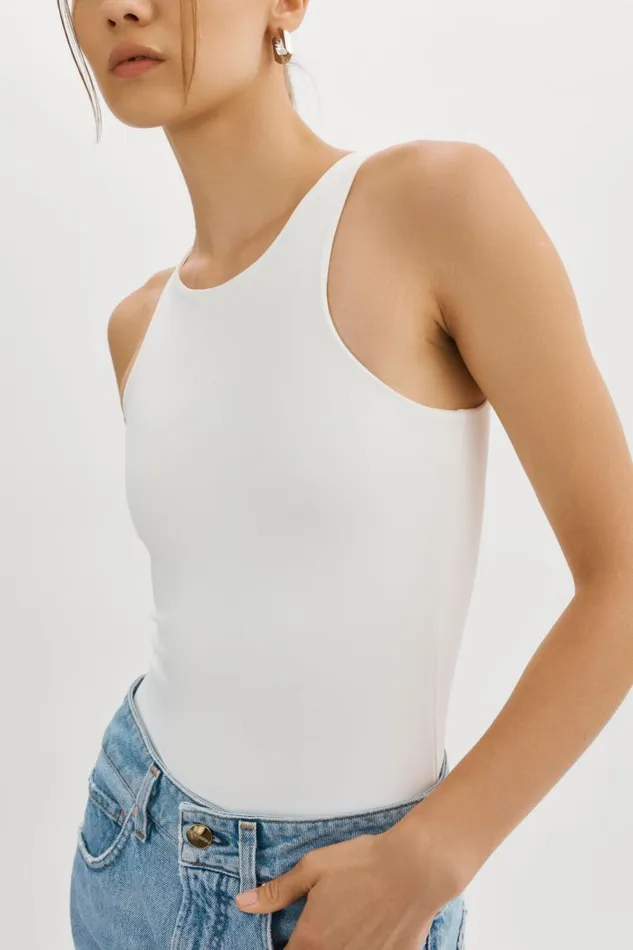Women SYDELLE Bodysuit Tank Top White LAMARQUE Tops