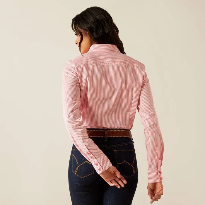 Women TShirts and Tops Ariat Kirby Stretch Shirt Camellia Rose Stripe