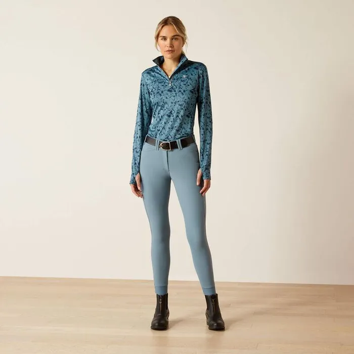 Women TShirts and Tops Ariat Prophecy 14 Zip Baselayer Navy Eclipse and Bluestone Women TShirts and Tops Ariat Prophecy 14 Zip Baselayer Navy Eclipse and Bluestone