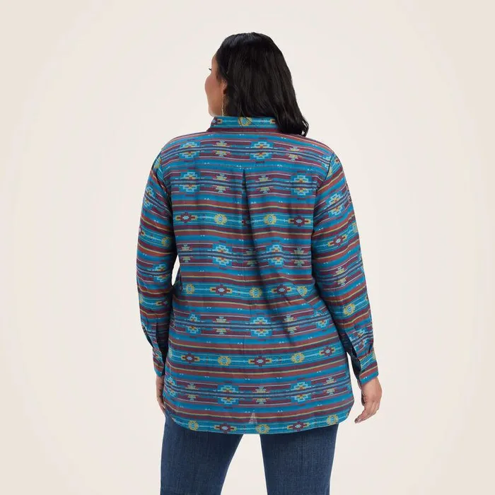 Women TShirts and Tops Ariat REAL Billie Rae Shirt Celestial Southwest Jacquard