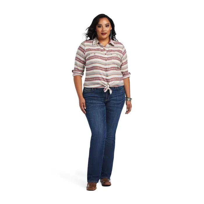 Women TShirts and Tops Ariat REAL Rosewood Shirt Rosewood Jacquard