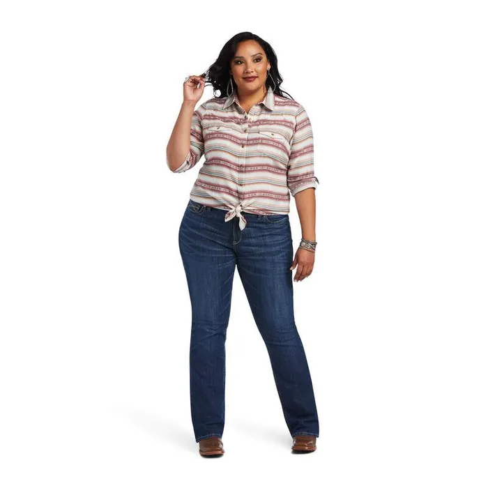 Women TShirts and Tops Ariat REAL Rosewood Shirt Rosewood Jacquard