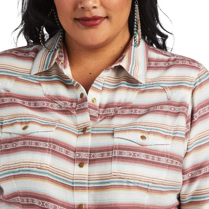 Women TShirts and Tops Ariat REAL Rosewood Shirt Rosewood Jacquard